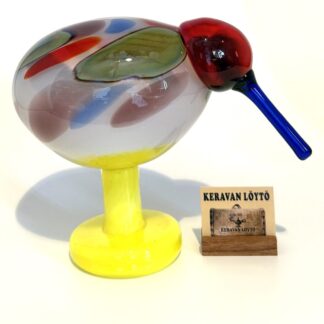 Oiva Toikka | Nuutajärvi | Jalokiwi - glass bird | Signature | Numbered 161/5000