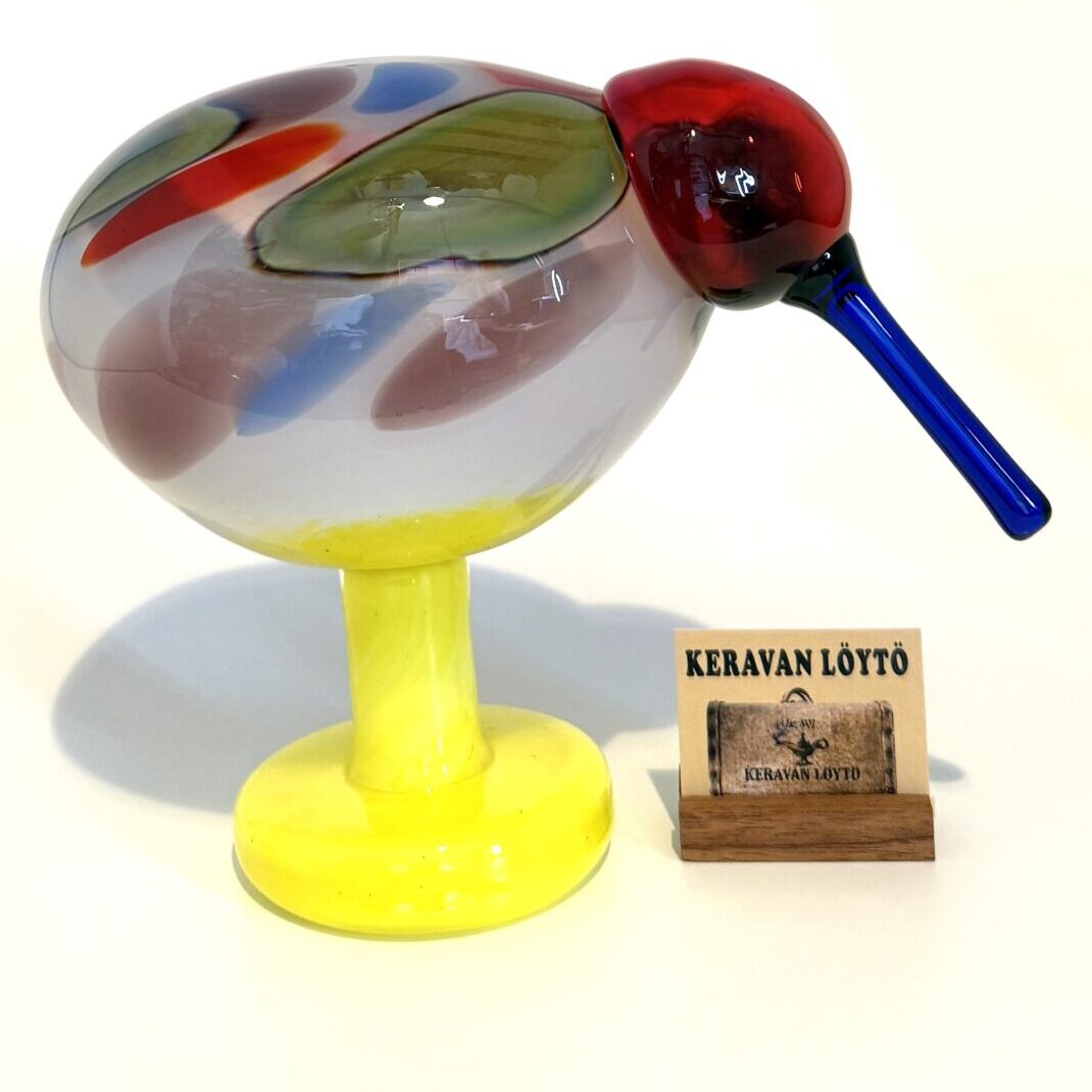 Oiva Toikka | Nuutajärvi | Jalokiwi - glass bird | Signature | Numbered 161/5000