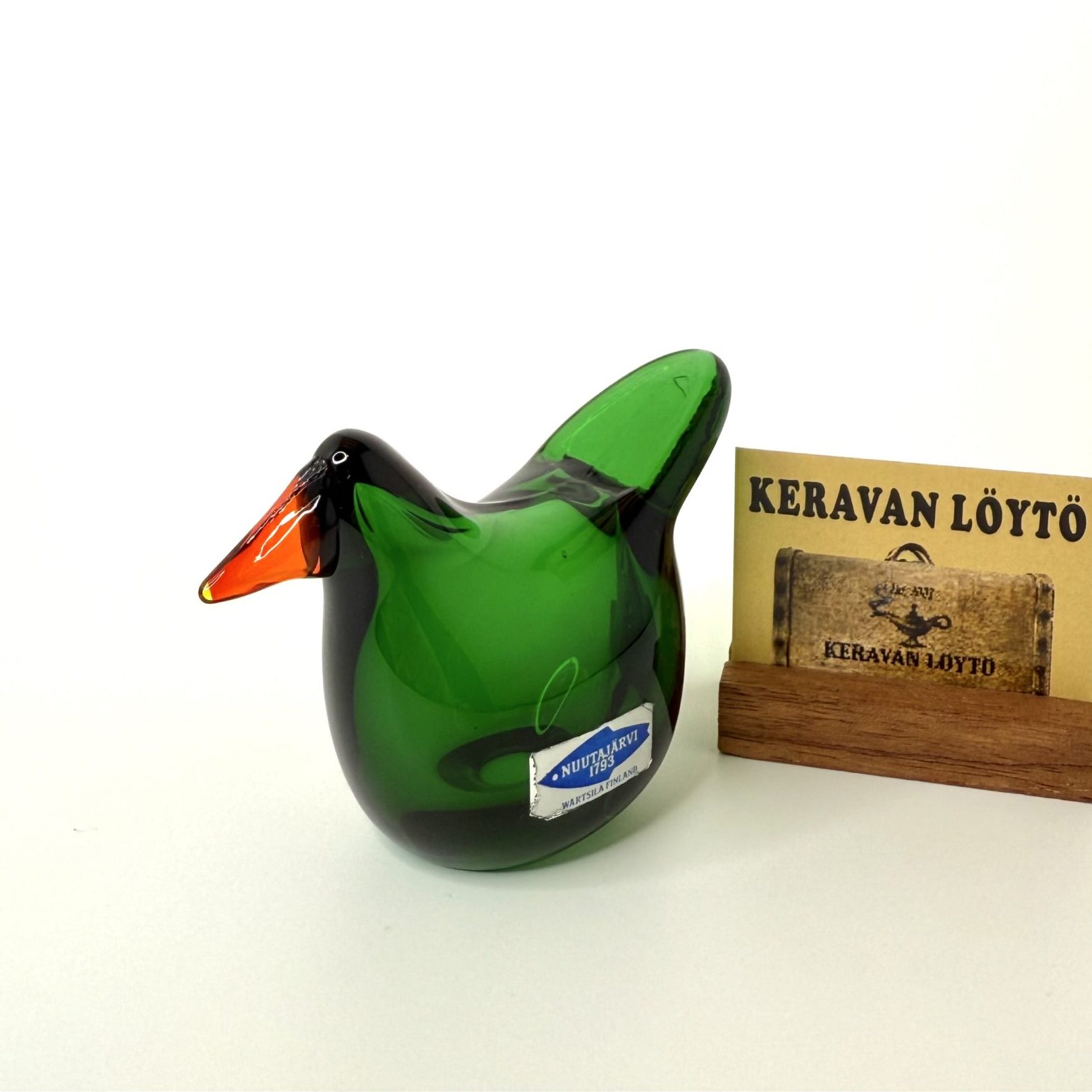 Oiva Toikka | Nuutajärvi | Sieppo - glass bird | Signature