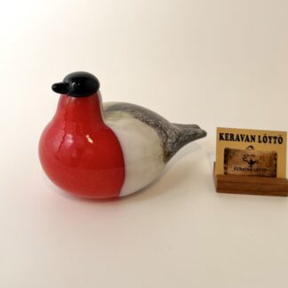 Oiva Toikka | Nuutajärvi | Punatulkku - glass bird | Signature