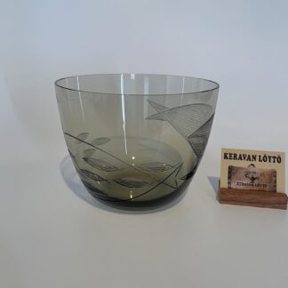 Kaj Franck | Nuutajärvi | Rista, Valaanpyynti - art glass | Signature