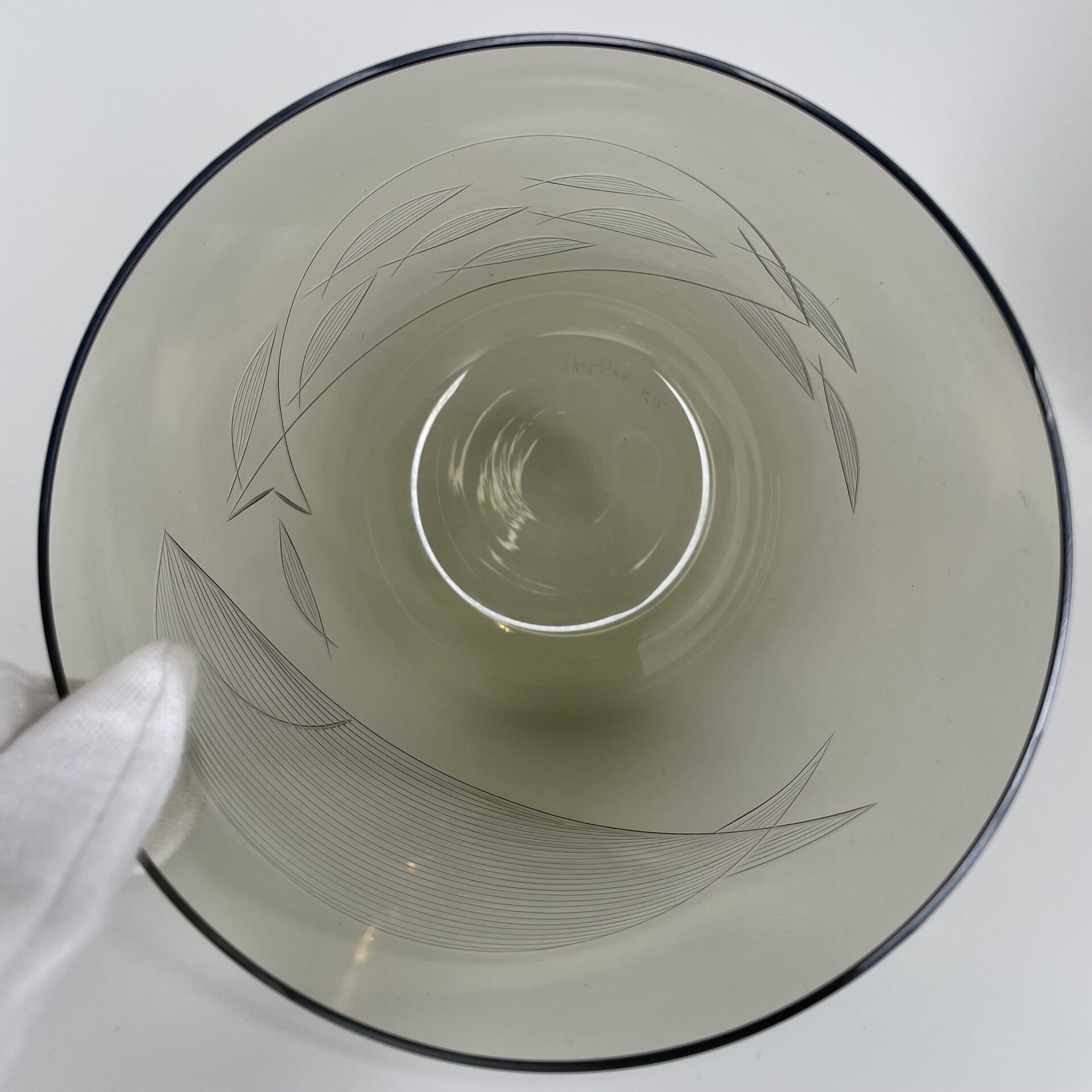 Kaj Franck | Nuutajärvi | Rista, Valaanpyynti - art glass | Signature - Image 5