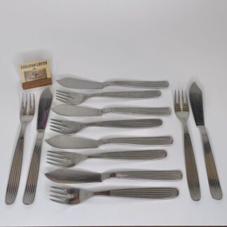 Kaj Franck | Hackman | Scandia - fish forks and knives 6+6 pieces