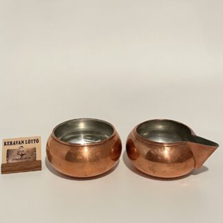 Maija Heikinheimo | Artek | Copper sugar bowl and creamer