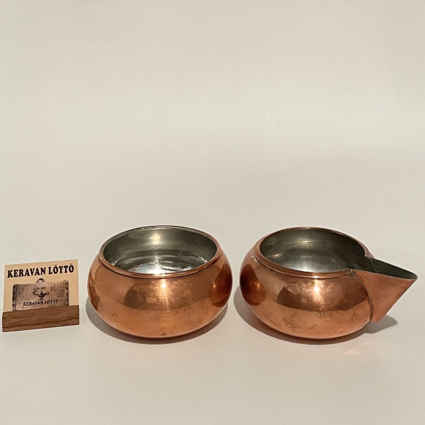 Maija Heikinheimo | Artek | Copper sugar bowl and creamer