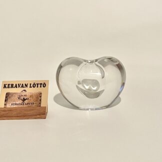 Timo Sarpaneva | Iittala | Heart - art glass | Signature -57