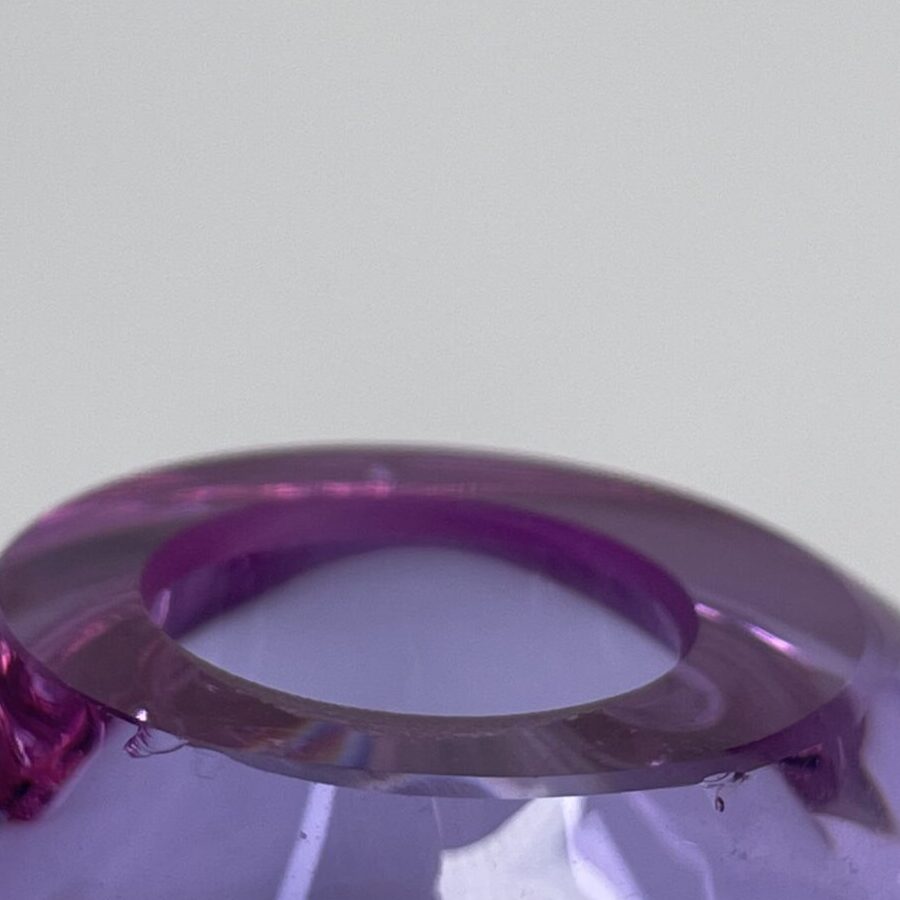 Oiva Toikka | Nuutajärvi | Sieppo - glass bird | Amethyst-color - Image 6