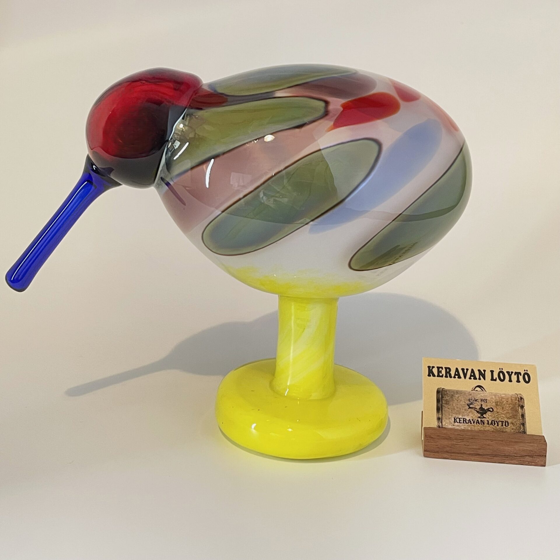 Oiva Toikka | Nuutajärvi | Jalokiwi - glass bird | Signature | Numbered 161/5000 - Image 2