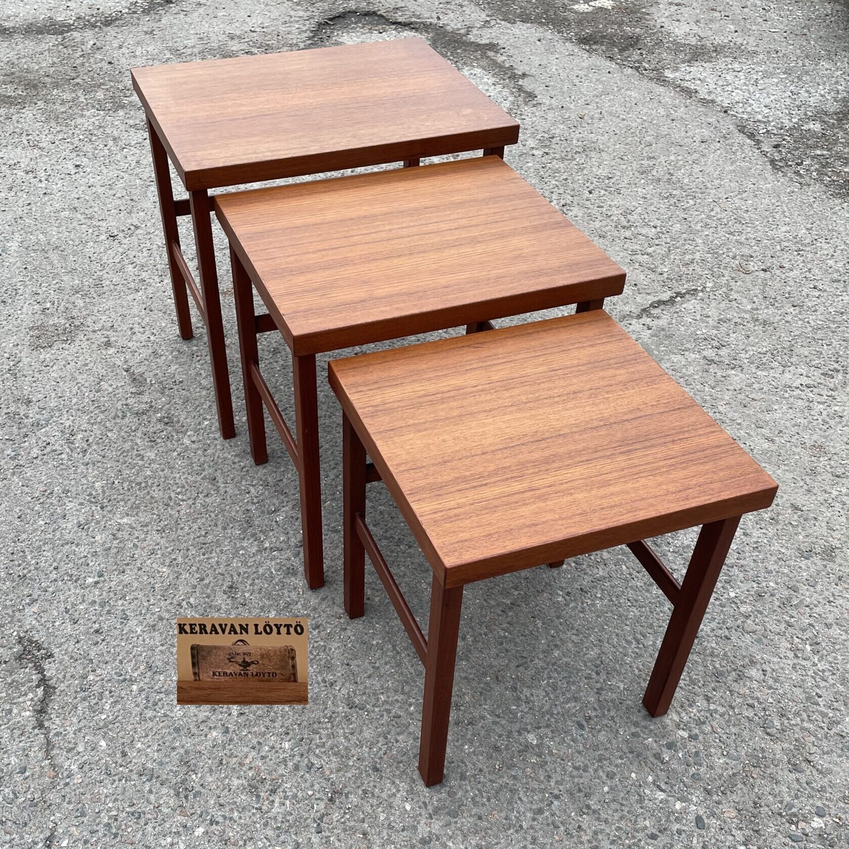 Olof Ottelin | Keravan Puuseppätehdas Oy | Triplex - set of three wooden tables