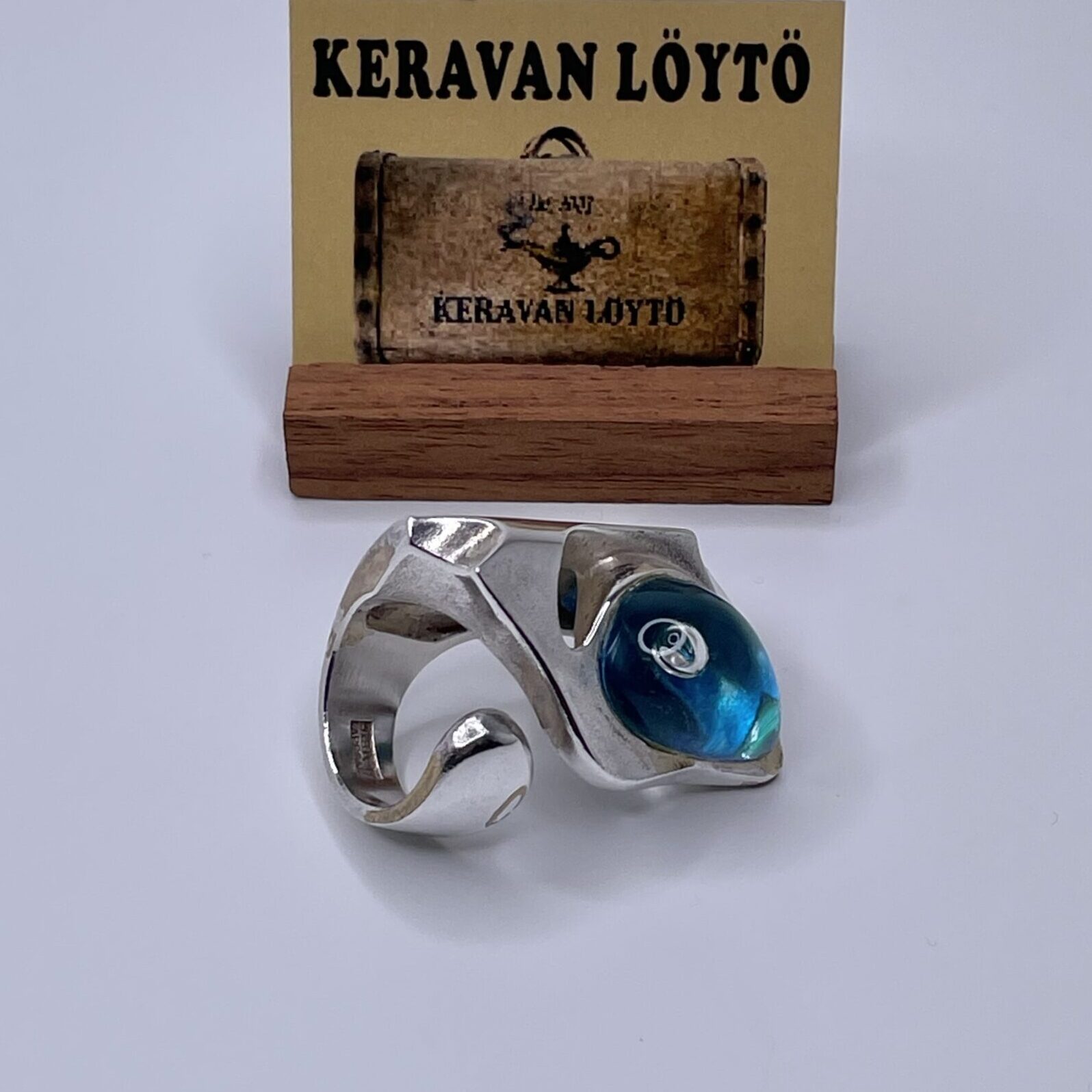 SOLD/MYYTY | Björn Weckström | Lapponia | Kohoutek - silver 925 and acrylic ring