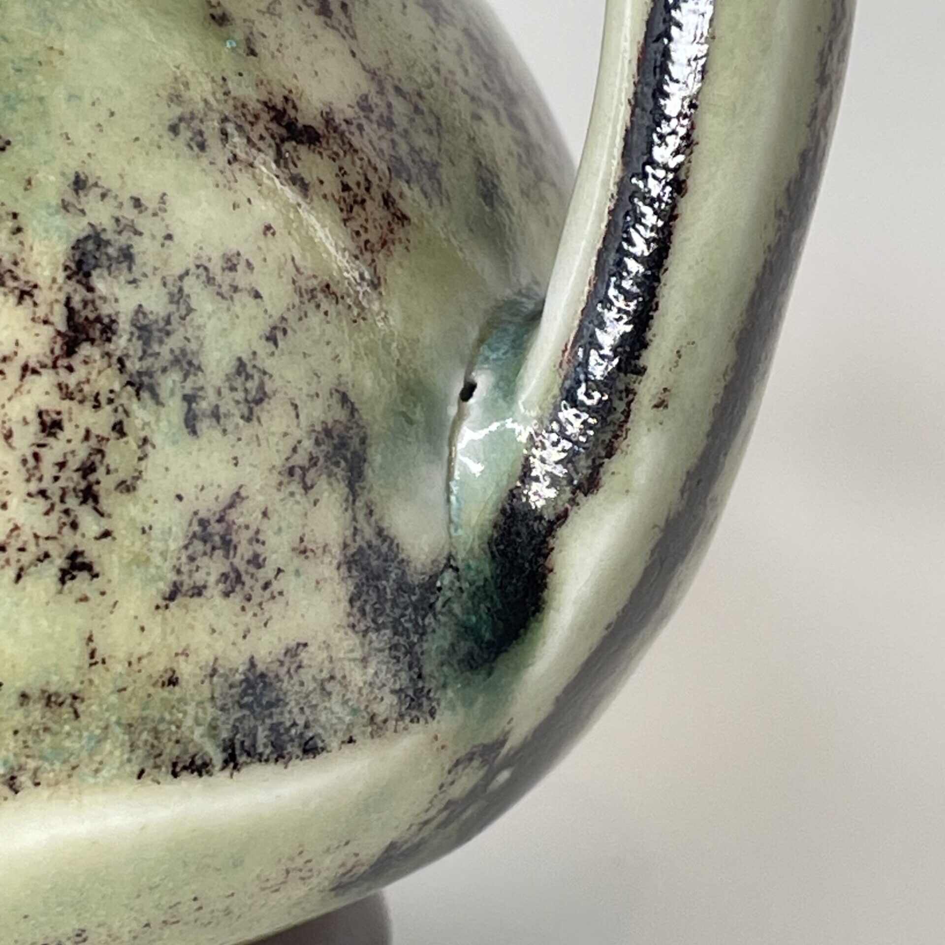 Aune Siimes | Arabia | Art ceramics pitcher | Signature -48 - Image 7