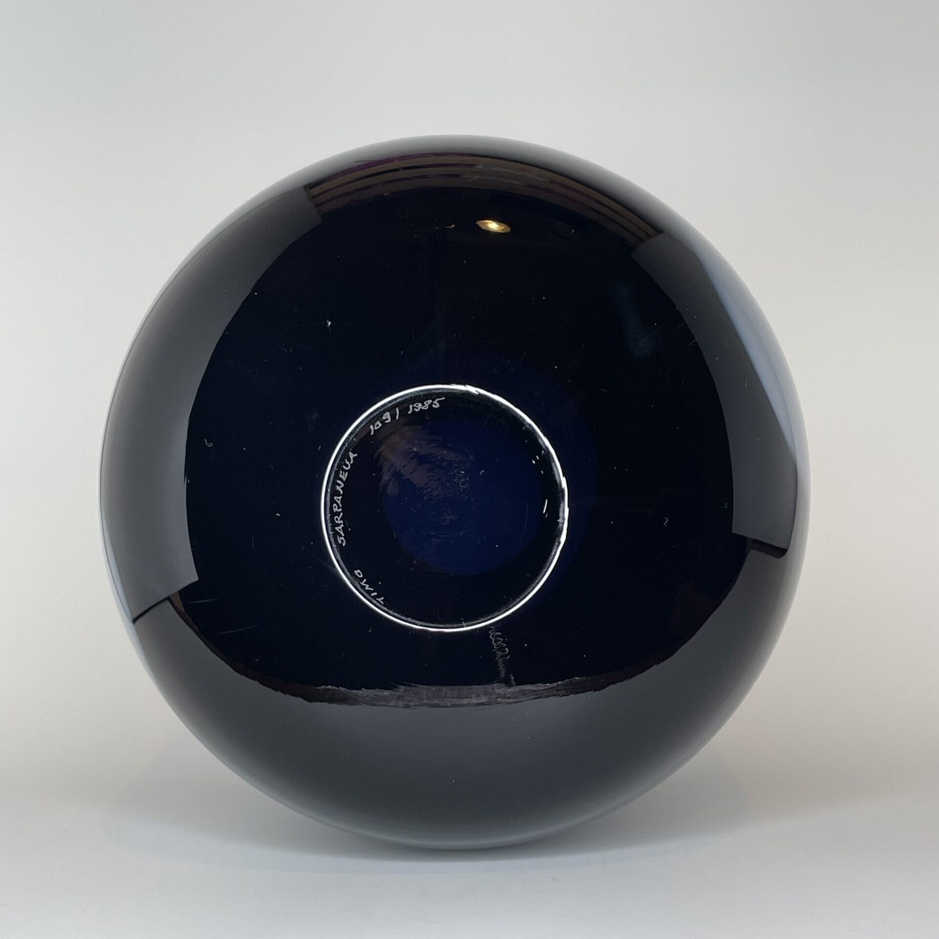 Timo Sarpaneva | Iittala | Blues – art glass vase | Signature | Numbered 109/1985 - Image 4