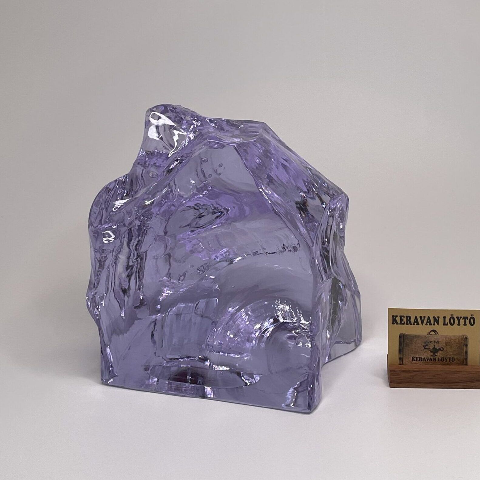 Riihimäen Lasi | Glass sculpture | Signature