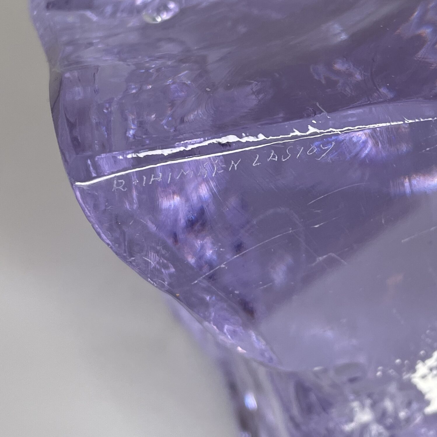 Riihimäen Lasi | Glass sculpture | Signature - Image 6