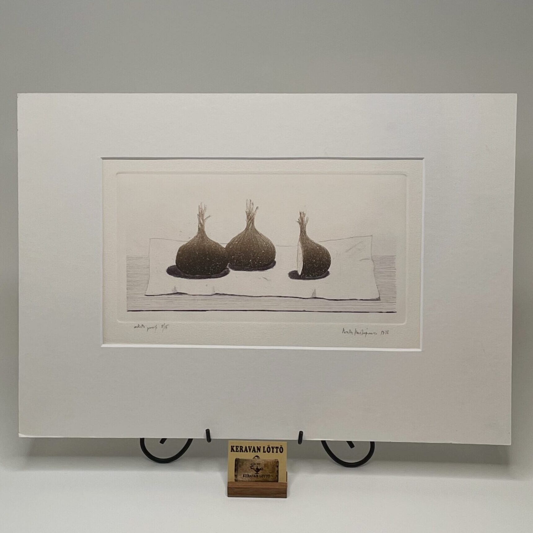 SOLD/MYYTY | Pentti Kaskipuro | Graphics - Värilliset sipulit | Signature -96 | Numbered artists proof 8/15