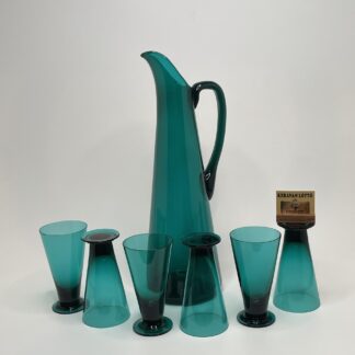 Nanny Still | Riihimäen Lasi | Pitcher and 6 goblets T/335