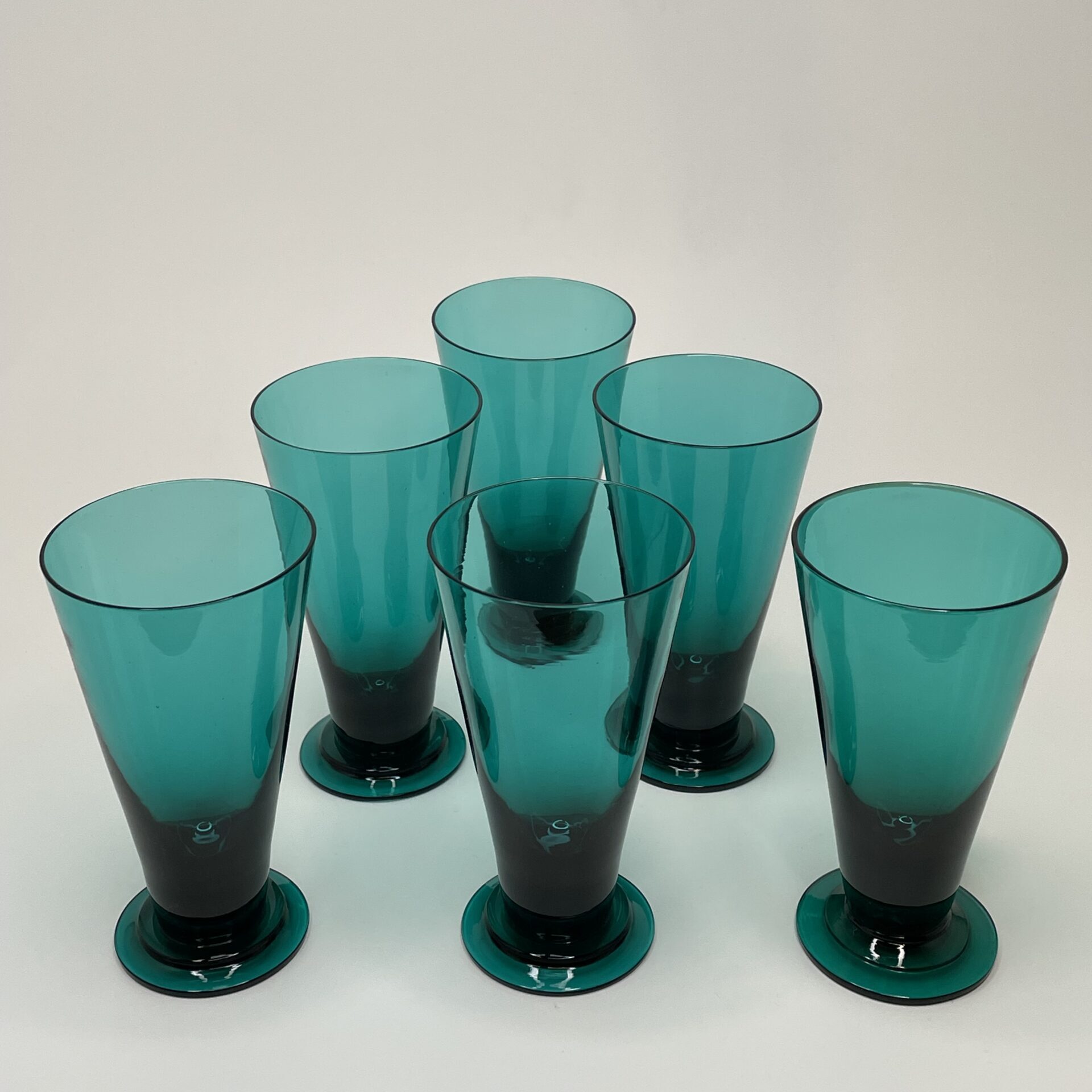 Nanny Still | Riihimäen Lasi | Pitcher and 6 goblets T/335 - Image 22