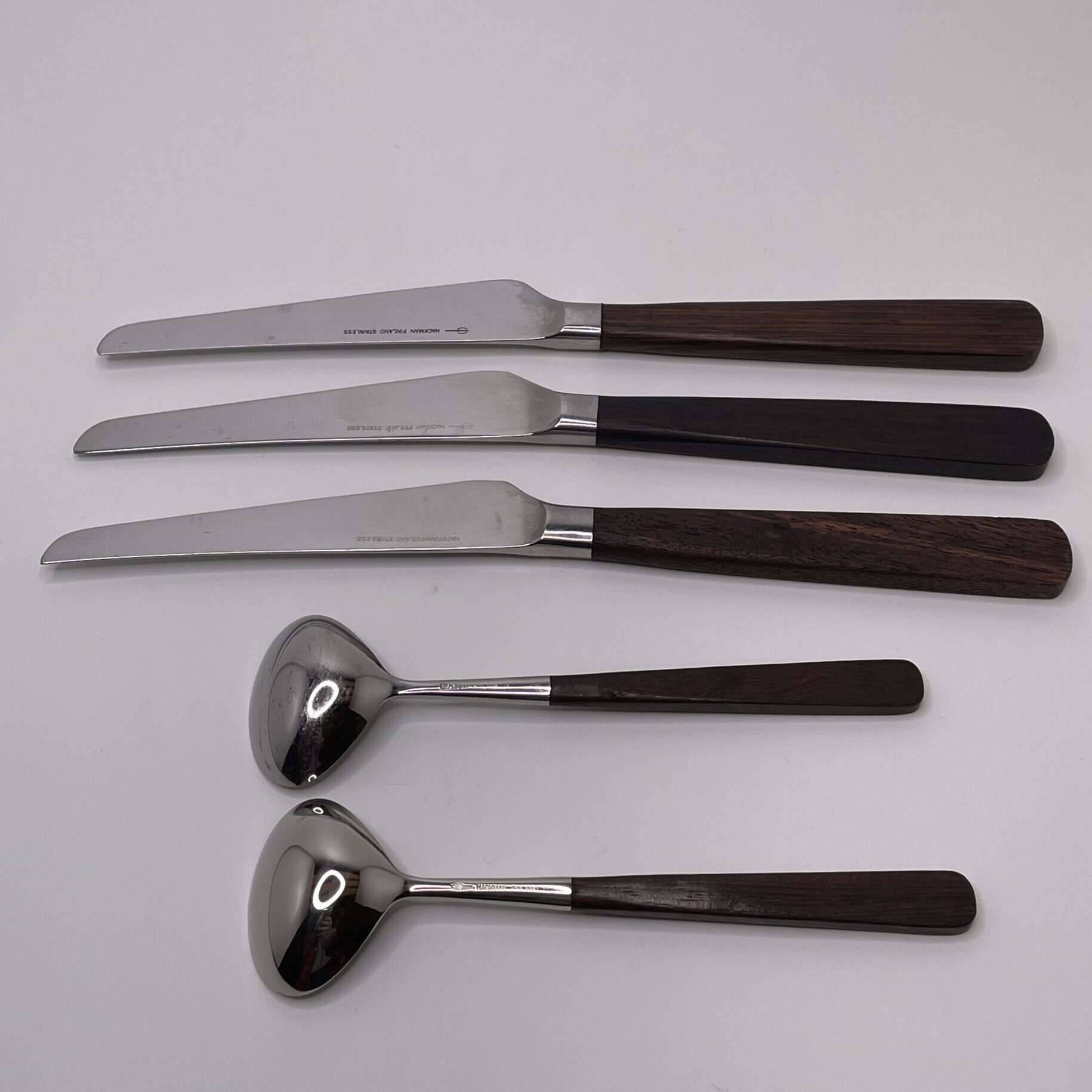 Bertel Gardberg | Hackman & co Sorsakoski | Lion de Luxe - cutlery set 19 pieces in 5 original boxes - Image 14