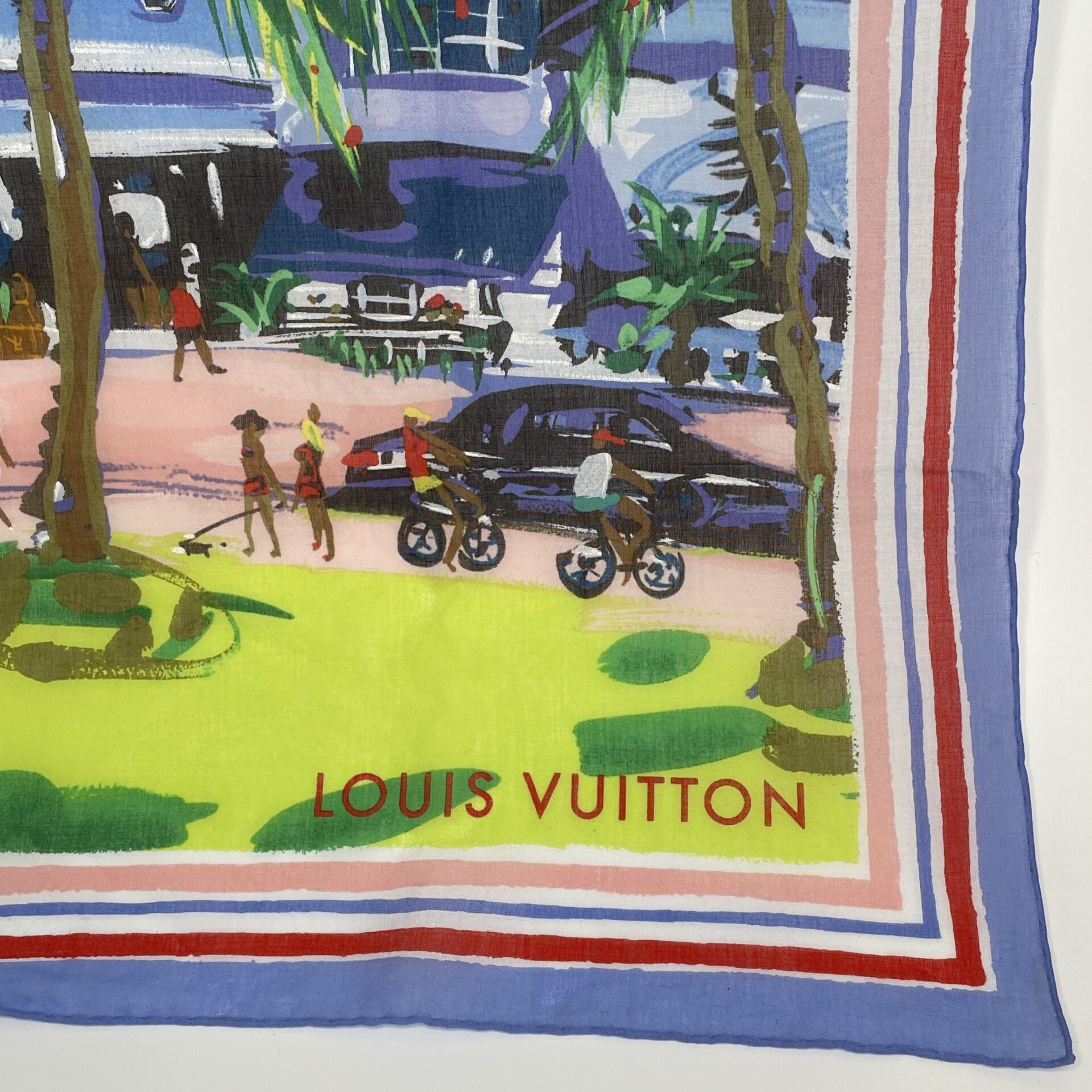 Louis Vuitton | Ailleurs collection | Promenade pre-owned cotton scarf in an original box - Image 4
