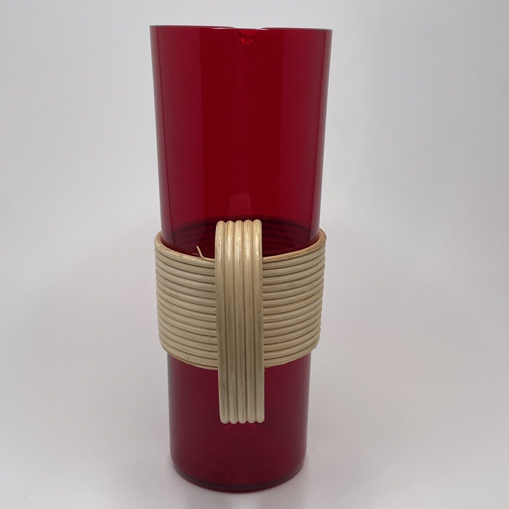 Kaj Franck | Nuutajärvi | Pitcher '1609' with rattan handle and 6 Kimara '2744' glasses - Image 4