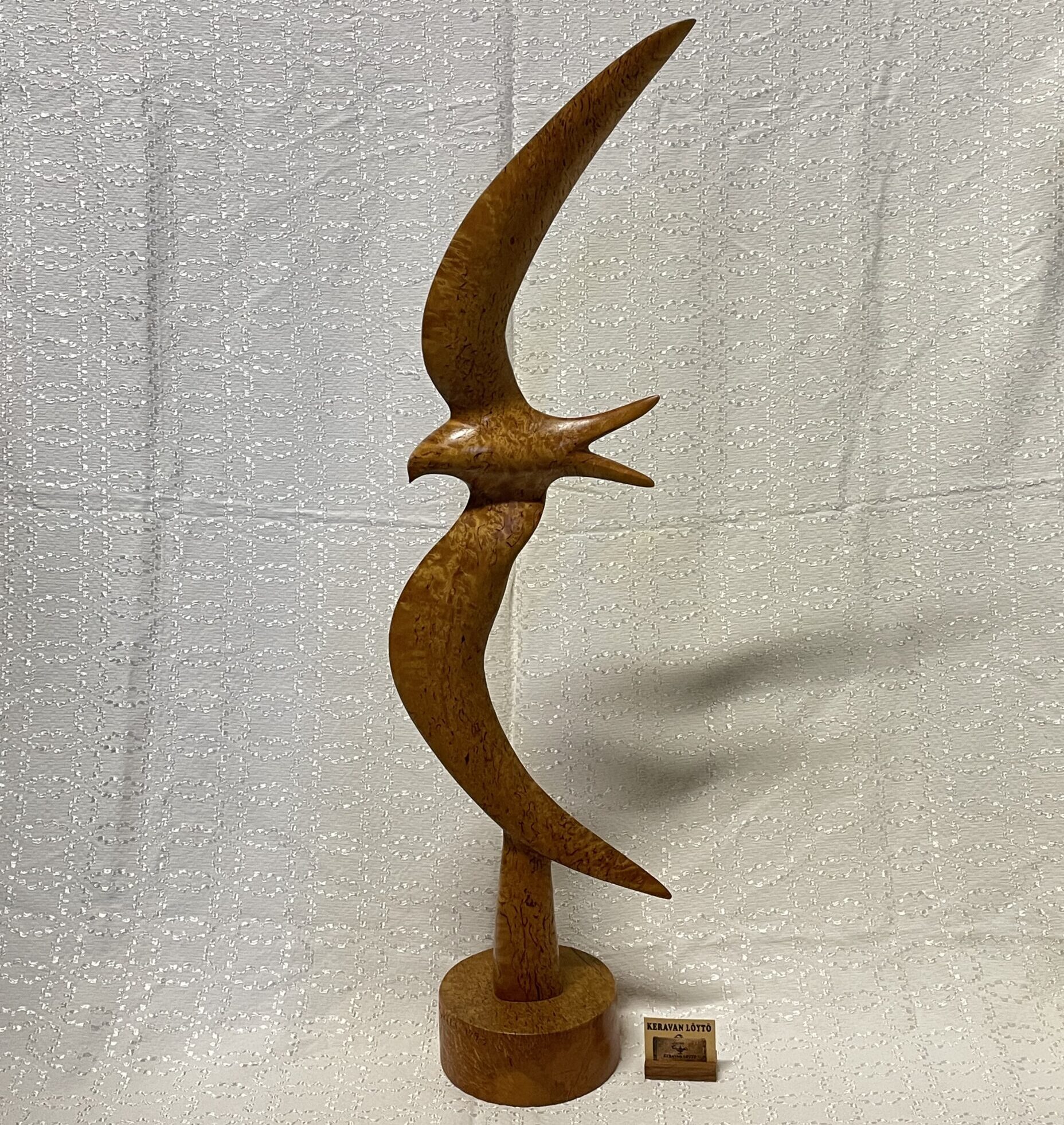 Sakari Pykälä | Wooden bird sculpture | Signature -93