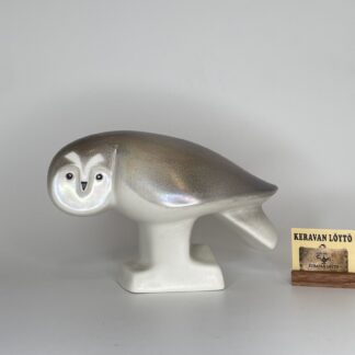 Lillemor Mannerheim-Klingspor | Arabia | Owl - small art ceramics figurine | Signature
