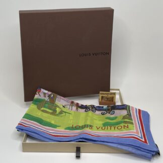 Louis Vuitton | Ailleurs collection | Promenade pre-owned cotton scarf in an original box