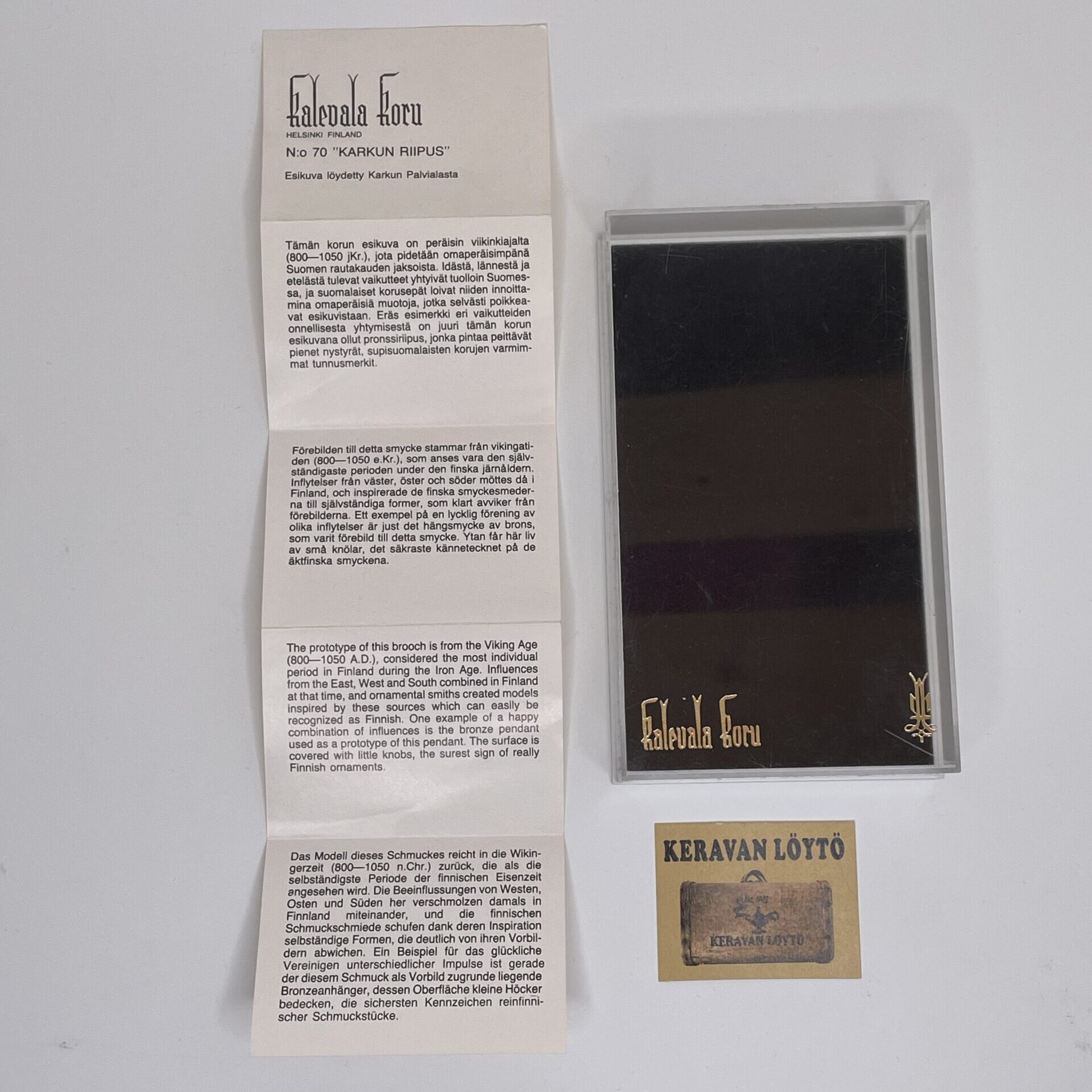 Kalevala Koru | Karkun riipus – silver 925 necklace in an original box - Image 6