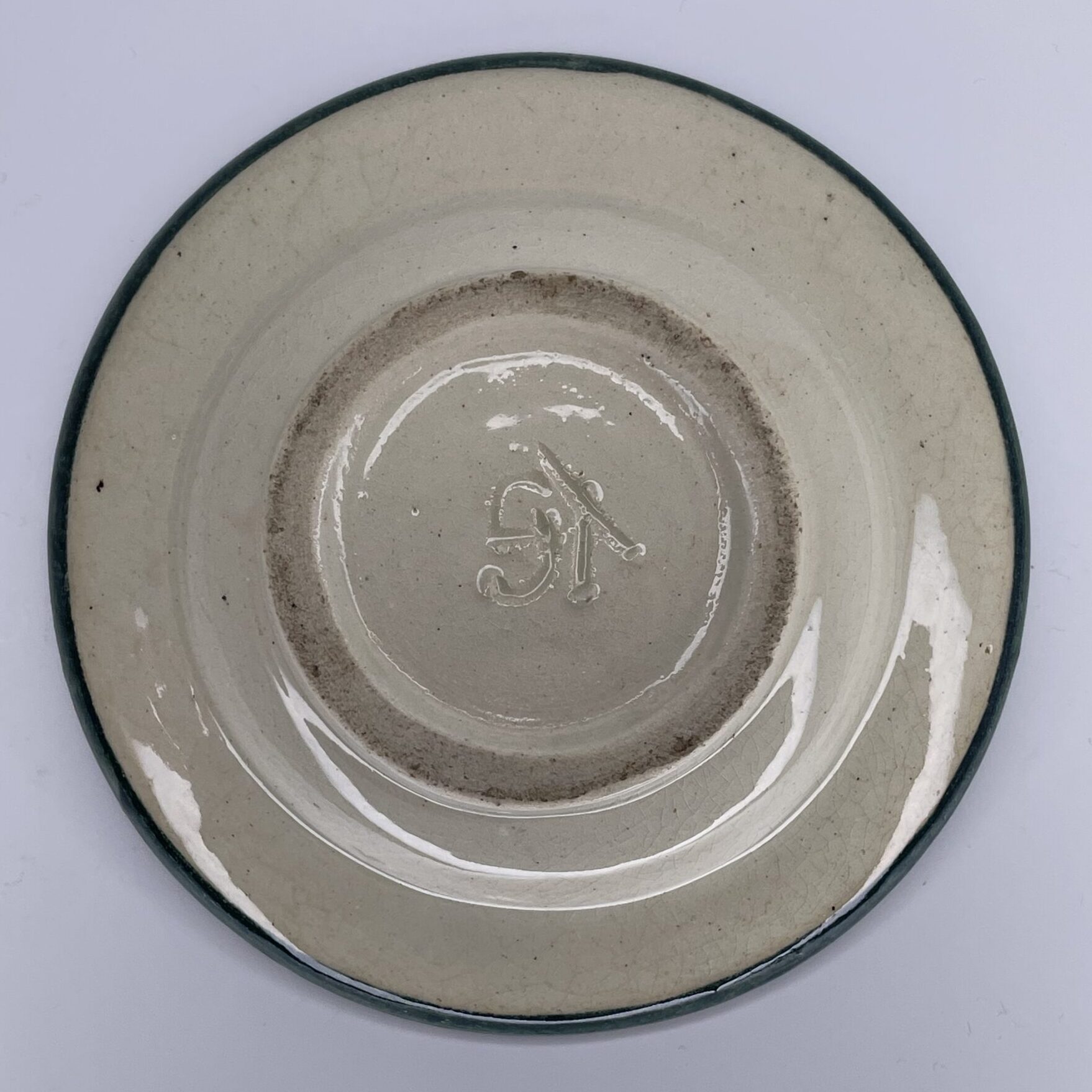 Gerda Thesleff | Small art ceramics wall plate | Signature - Image 3