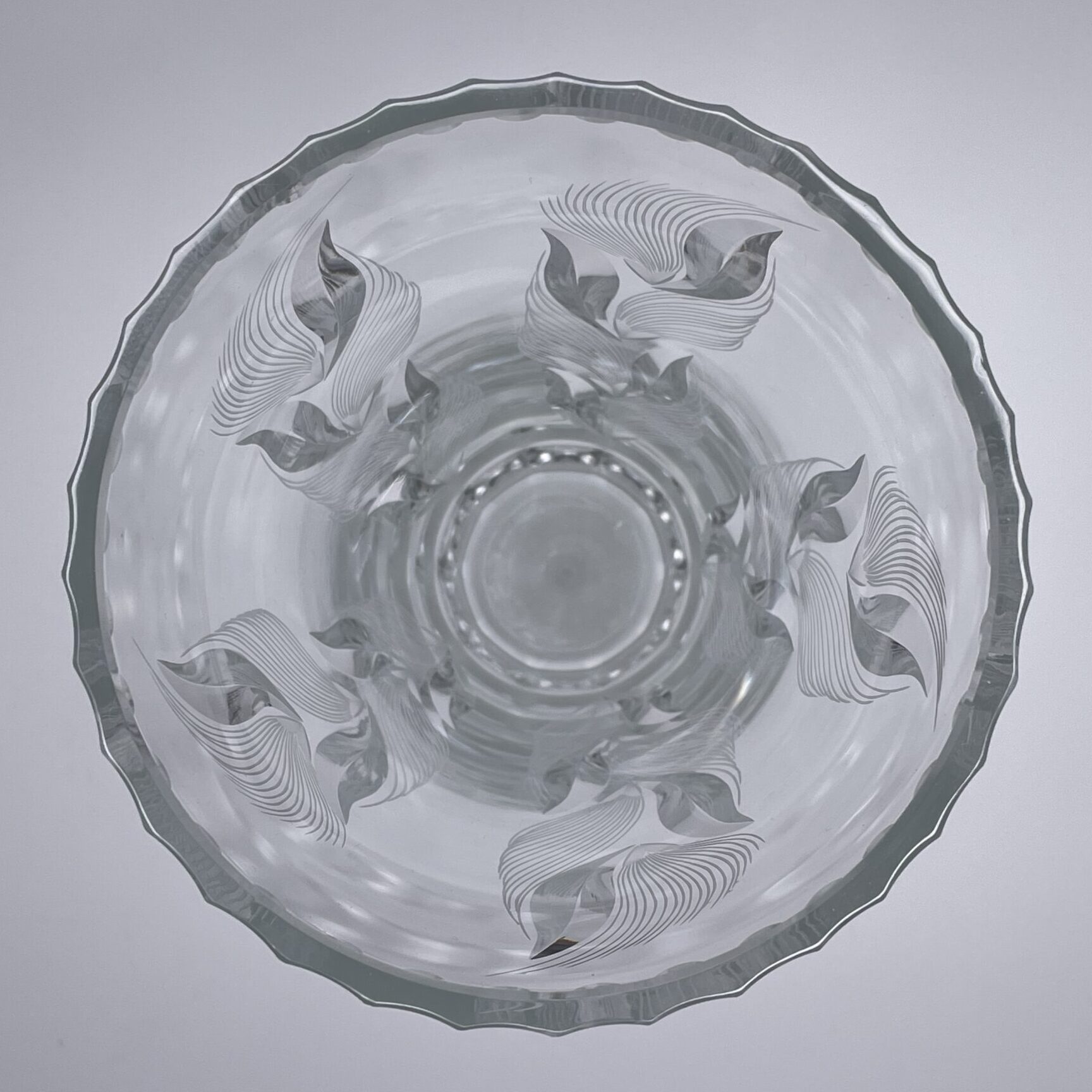 Riihimäen Lasi | Taivaan urut - big crystal vase - Image 4