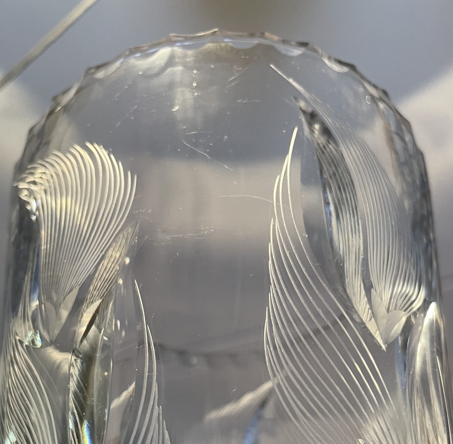 Riihimäen Lasi | Taivaan urut - big crystal vase - Image 8