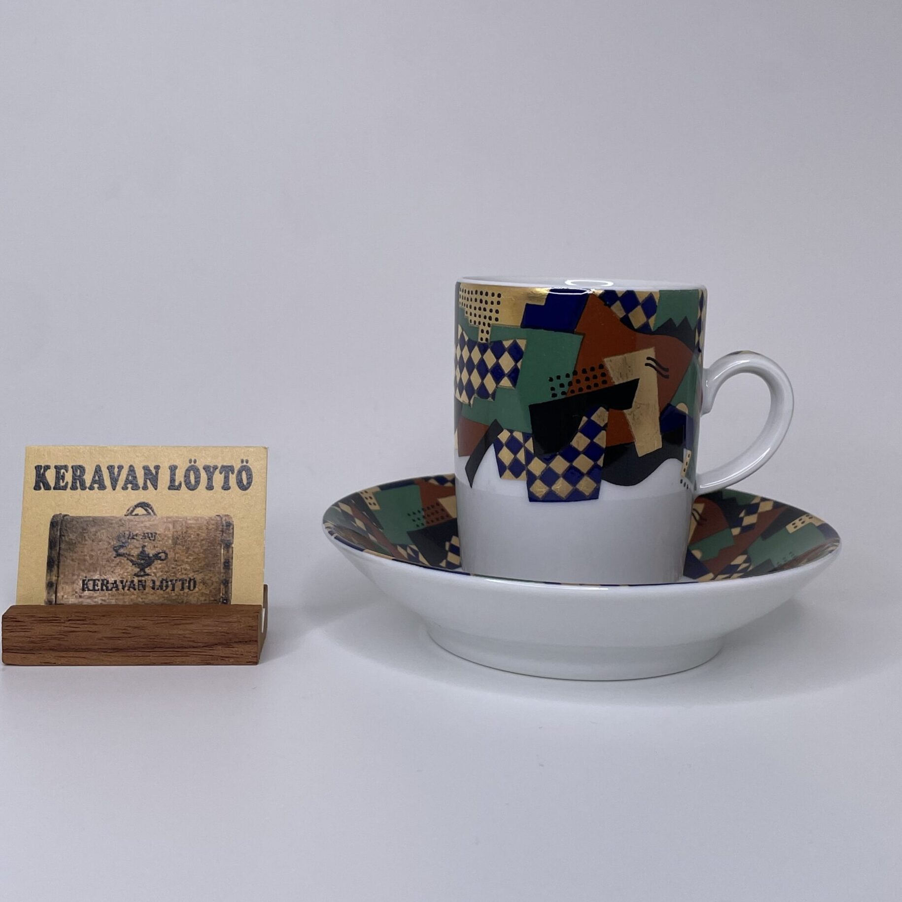 Heikki Orvola | Arabia | Festivo - mocha cup and saucer - Image 2