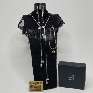 Kirsti Doukas | Kalevala Koru | Vanamo – silver 925 necklace, bracelet and earrings in an original box
