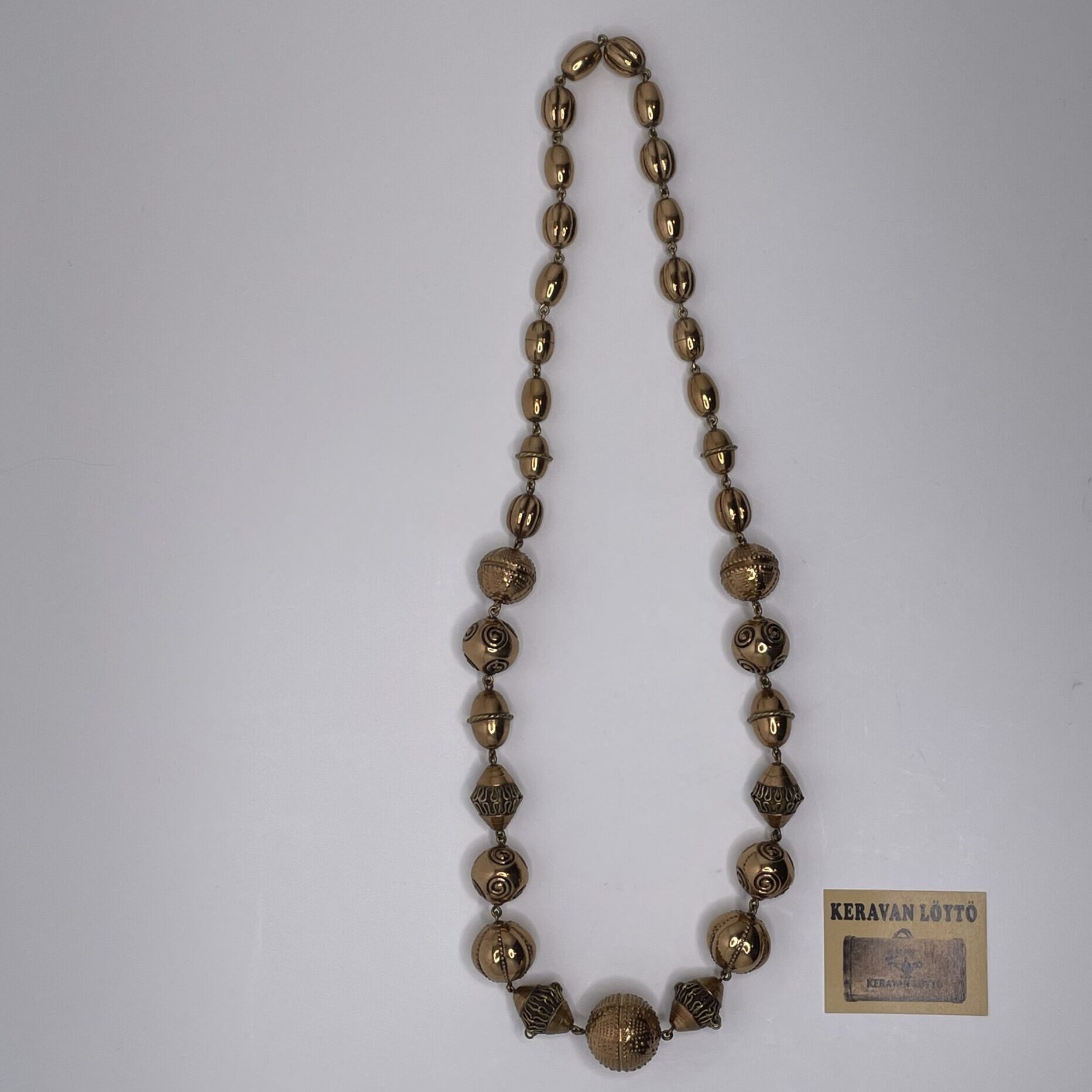 Kalevala Koru | Halikon juhlakääty – bronze necklace and bracelet/extension piece - Image 2