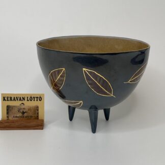 Inkeri Leivo | Arabia Pro Arte | Footed art ceramic bowl in an original box | Signature 12/-94