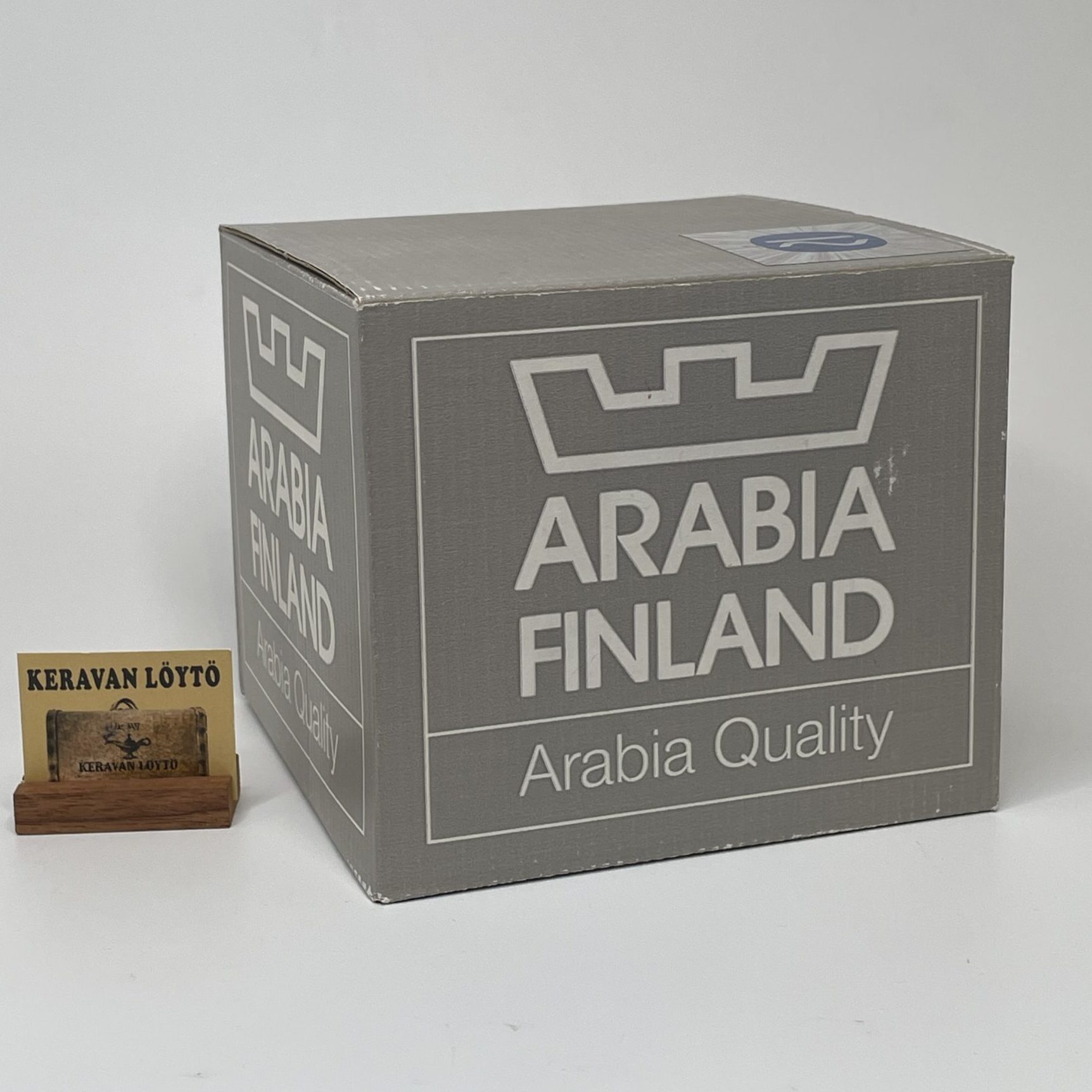 Inkeri Leivo | Arabia Pro Arte | Footed art ceramic bowl in an original box | Signature 12/-94 - Image 9