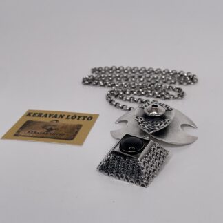 Pentti Sarpaneva | Kalevala Koru | 1960s silver 916 necklace with spectrolite in an original box