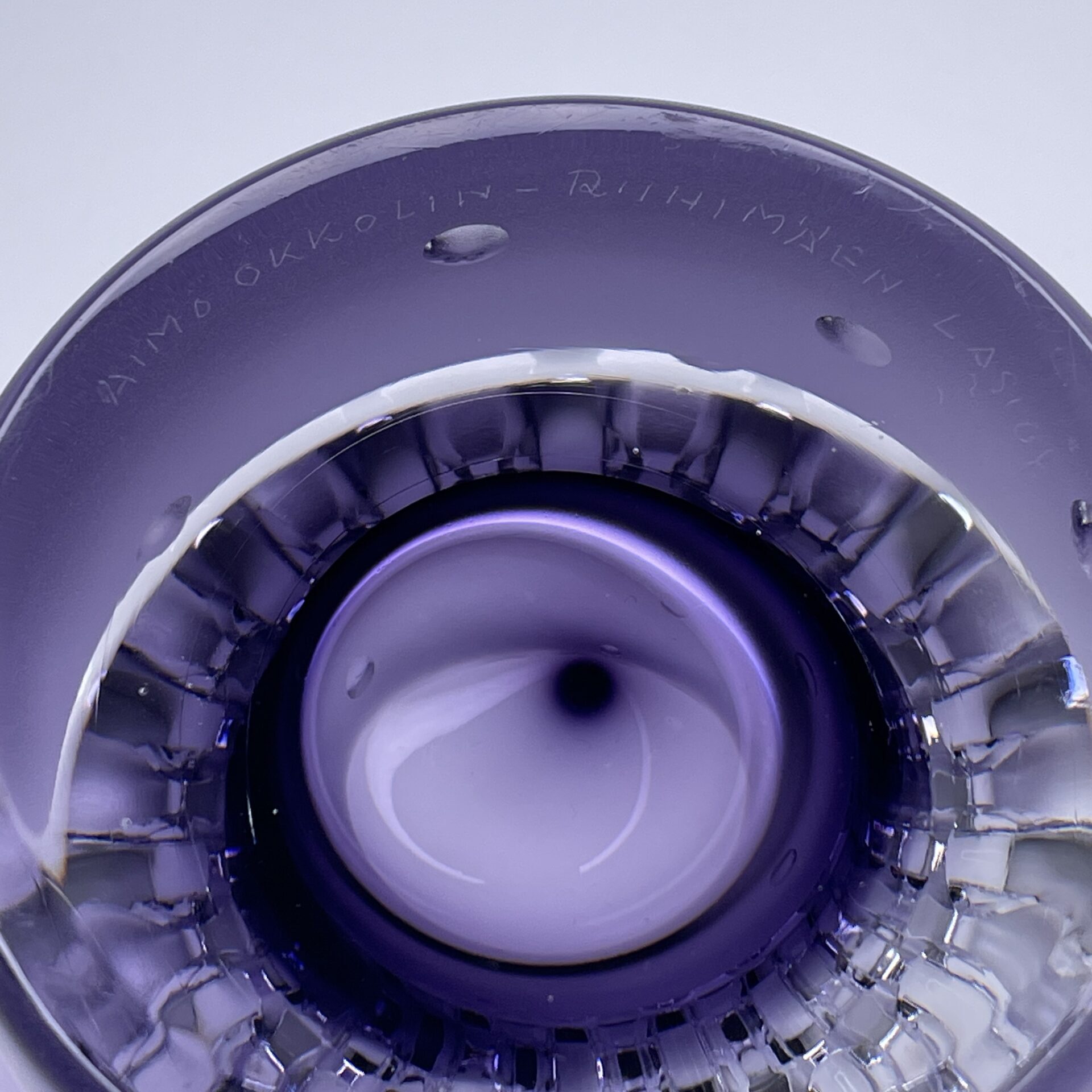 Aimo Okkolin | Riihimäen Lasi | Art glass | Signature - Image 10