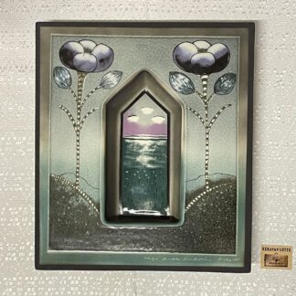 Heljä Liukko-Sundström | Arabia | Juhannusyö - large ceramic wall-mounted candle holder | Signature -85