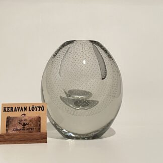 Gunnel Nyman | Nuutajärvi | Huntu - art glass vase GN 17 | Acid signature -52