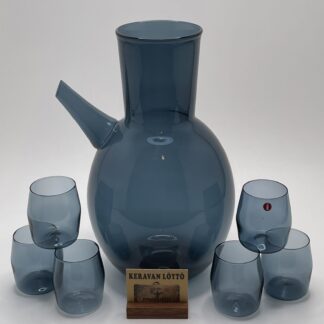 Timo Sarpaneva | Iittala | 1960s Decanter i-406 and 6 shot glasses i-103