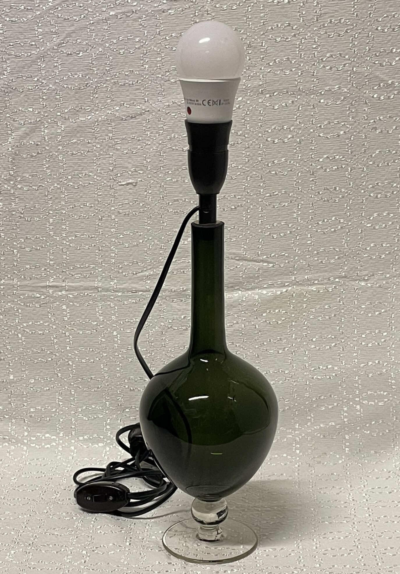 SOLD/MYYTY | Greta-Lisa Jäderholm-Snellman | 1950s vintage art glass table lamp | Signature - Image 3