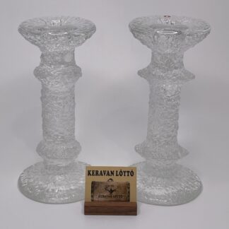 Timo Sarpaneva | Iittala | Festivo, anniversary edition – pair of candleholders | Signature